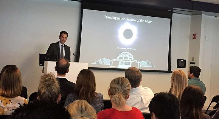 Adler Planetarium&rsquo;s Dr. Andrew Johnston, Vice President of Astronomy &amp; Research