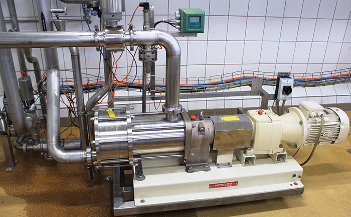 An eccentric disc pump moving carbonated-beverages