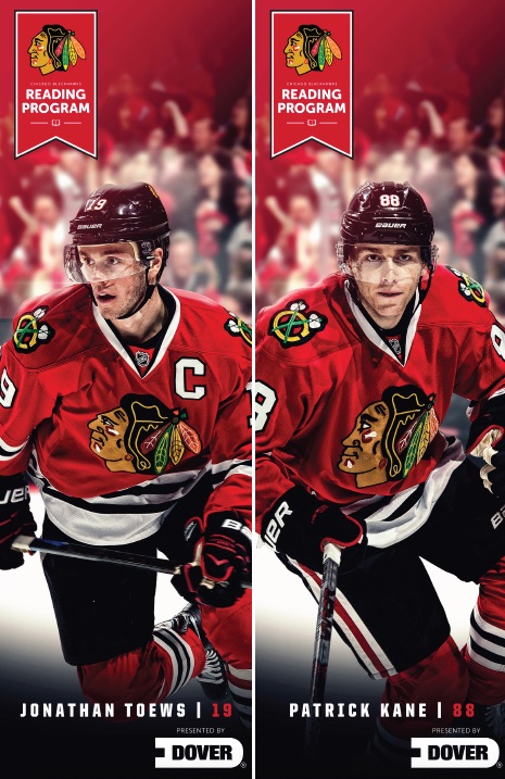 Blackhawks eading program bookmarks