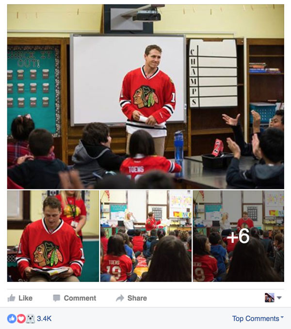 Chicago Blackhawks facebook post